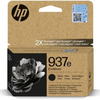 HP 937e EvoMore Black Ink Cartridge 4S6W9NE