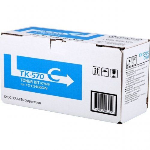 Kyocera TK-570C Cyan Laser Toner Cartridge TK570C 1T02HGCEU0
