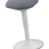 Leitz Ergo Active Sitting Stool With Comfort Seat Light Grey 65440085