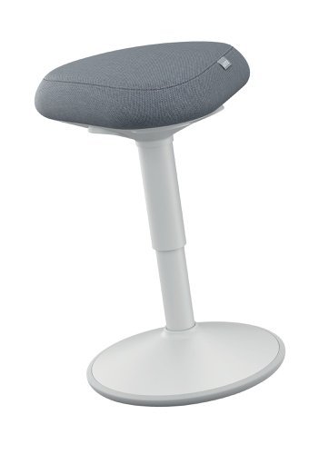 Leitz Ergo Active Sitting Stool With Comfort Seat Light Grey 65440085