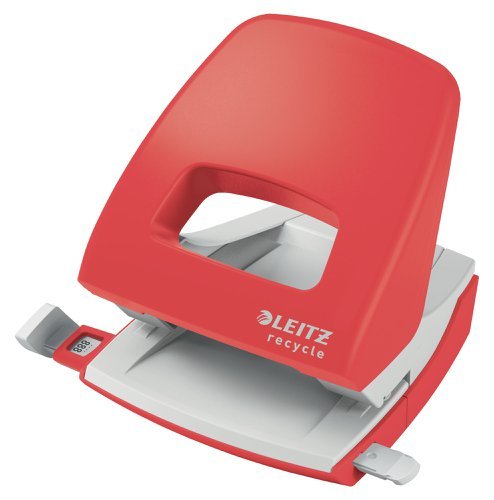 Leitz NeXXt Recycle 2-Hole Punch Red 30 Sheets 50030025