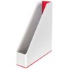 Leitz WOW Dual-Colour Magazine File White/Red 53621026