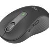 Logitech Signature M650 L 4000 DPI RF Wireless Bluetooth Graphite Mouse