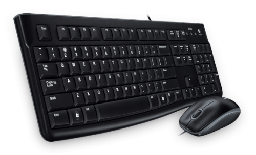 Logitech Wired Desktop MK120 Keyboard and Mouse Set