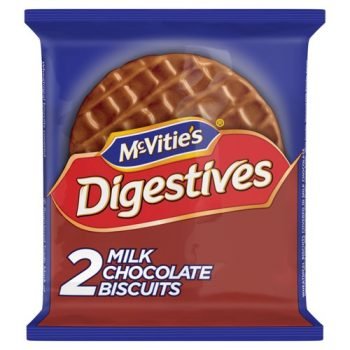McVities Chocolate Digestive Biscuits Two Pack Portions 0401062 - Pack 24