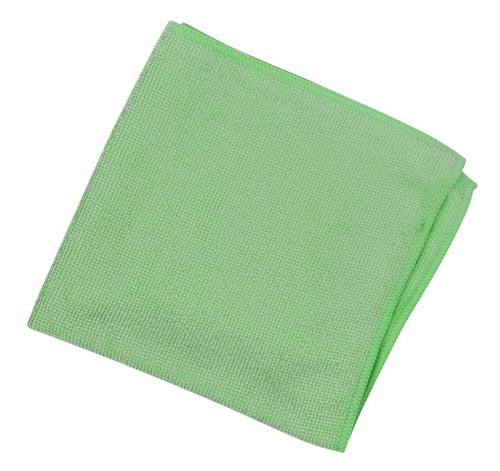 Microfibre Cloths Green 38x38cm 0707026 - Pack 10