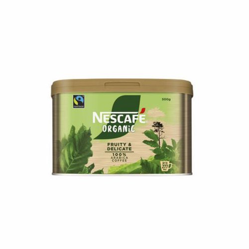 Nescafe Organic Coffee Fairtrade Certified 500g 12582354 - Each