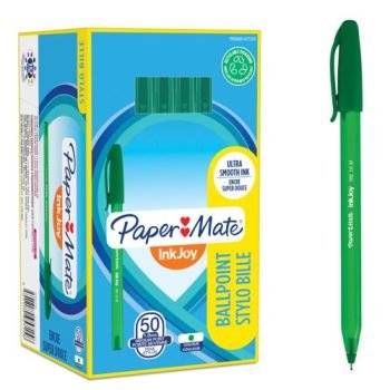 Paper Mate InkJoy 100 Green Ballpoint Pens S0957150 - Pack 50
