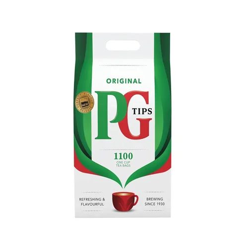 PG Tips One Cup Square Tea Bags 800337 - Pack 1000