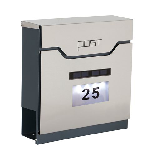 Phoenix Estilo Top Loading Letter Box Stainless Steel with Key Lock - MB0125KS