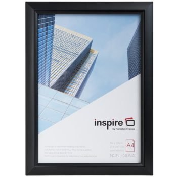 Promote It A4 Non Glass Frame Black Aluminium PAPFA4BBLK