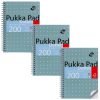 Pukka Pad Metallic Jotta Notepad Wirebound A5 5mm Dotted Grid JM021DOT - Pack 3