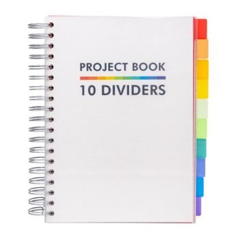 Pukka Pads Project Book +10 Dividers B5 181x257mm Perforated Ruled 9603-PB - Each