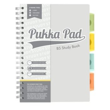 Pukka Pads Study Book B5 181x257mm Includes Revision Cards - 9824-STU
