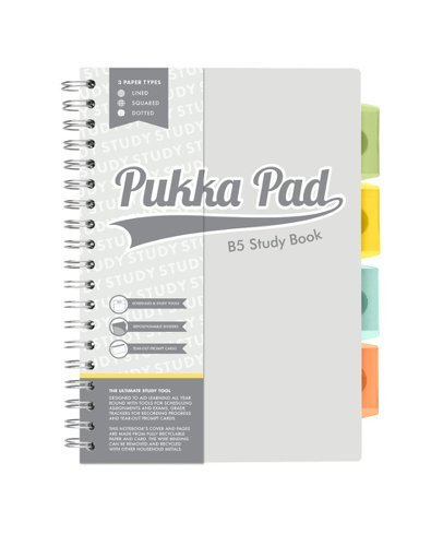 Pukka Pads Study Book B5 181x257mm Includes Revision Cards - 9824-STU