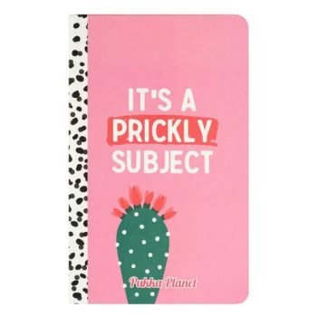 Pukka Planet Casebound Notebook 134x215mm Ruled Its a Prickly Subject - 9764-SPP