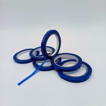 PVC Bag Neck Tapes 9mmx66m Blue 221507 - Pack 6