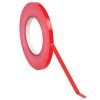 PVC Bag Neck Tapes 9mmx66m Red 221491 - Pack 6