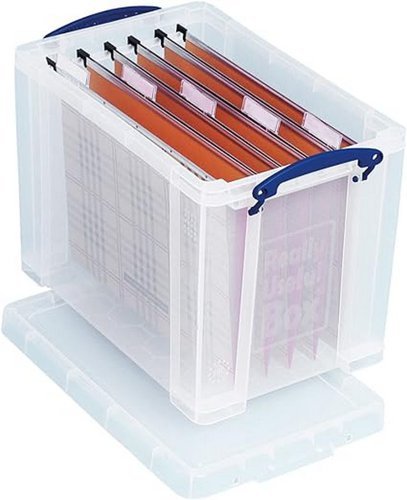 Really Useful Plastic Storage Box 19 Litre Clear 19CCB - Each