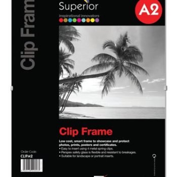 SECO A2 Perspex Safety Glass Clip Frame CLIPA2