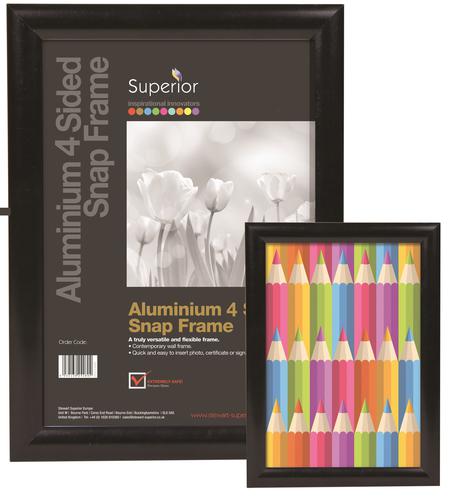 SECO A2 Snap Frame 25mm Black Satin Finish BLACKA2
