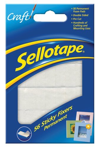 Sellotape 56 Sticky Fixers Permanent Double Sided Pads 1445423