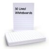 Show-me Basics Economy A4 Lined 30 Whiteboards WBL30