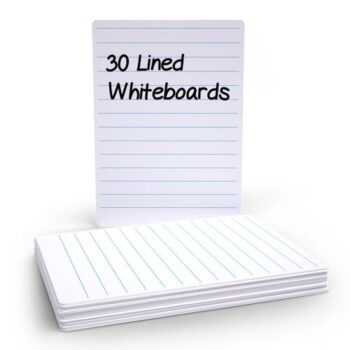 Show-me Basics Economy A4 Lined 30 Whiteboards WBL30