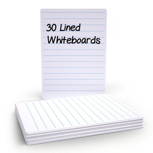 Show-me Basics Economy A4 Lined 30 Whiteboards WBL30