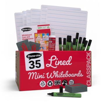 Show-me Classpack A4 Lined 35 Whiteboards & Accessories C/LIB