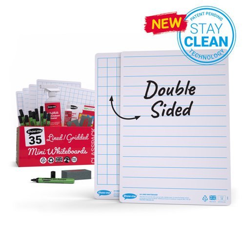 Show-me Classpack A4 Lined Gridded 35 Whiteboards & Accessories C/GLB