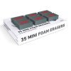 Show-me Mini Foam Whiteboard Erasers MFE35 - Pack 35
