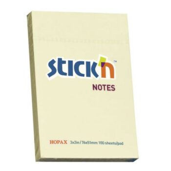 Sticky Notes 3x2 76x51mm Yellow 100 Sheets 21006 - Pack 12
