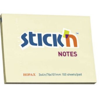 Sticky Notes 3x4 76x101mm Yellow 100 Sheets 21008 - Pack 12
