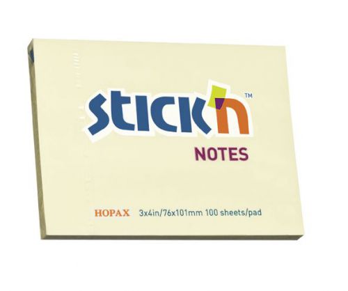 Sticky Notes 3x4 76x101mm Yellow 100 Sheets 21008 - Pack 12