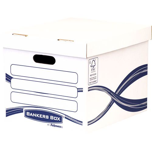 Storage Boxes Board White and Blue 4460801 - Pack 10