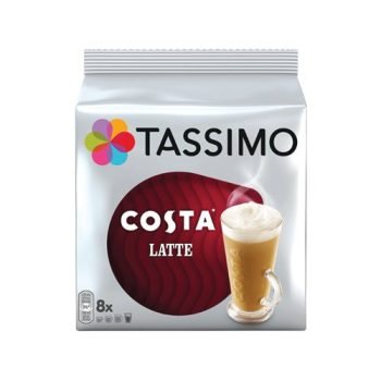Tassimo Costa Latte Coffee Capsules 4056534 - Pack 8