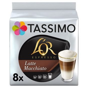 Tassimo LOR Latte Macchiato Coffee Capsules 4090774 - Pack 8