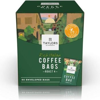 Taylors of Harrogate Rich Italian Coffee Bags 0403397 - Pack 80