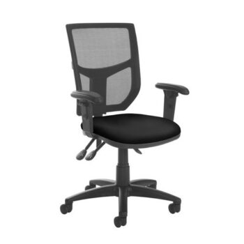 Altino mesh back asynchro operator chair with seat depth adjustment and adjustable arms black - AH22-0S0-BLK
