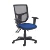 Altino mesh back asynchro operator chair with seat depth adjustment and adjustable arms blue - AH22-0S0-BLU