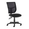 Altino mesh back PCB operator chair with no arms black - AH10-000-BLK