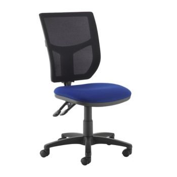 Altino mesh back PCB operator chair with no arms blue - AH10-000-BLU