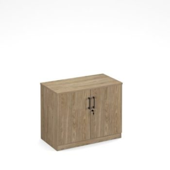 Anson executive low cupboard unit barcelona walnut - ANS-CBL-BW