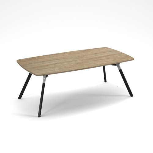 Anson executive rectangular conference table with A-frame legs barcelona walnut - ANS-TBR22-BW