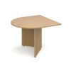 Arrow head leg radial extension table 1000mm x 1000mm oak - EB10DO