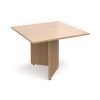 Arrow head leg square extension table 1000mm x 1000mm beech - EB10B