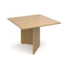 Arrow head leg square extension table 1000mm x 1000mm oak - EB10O