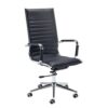 Bari high back executive chair black faux leather - BARI300T1