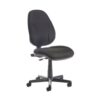 Bilbao fabric operators chair with lumbar support and no arms black - BILB1-L-K